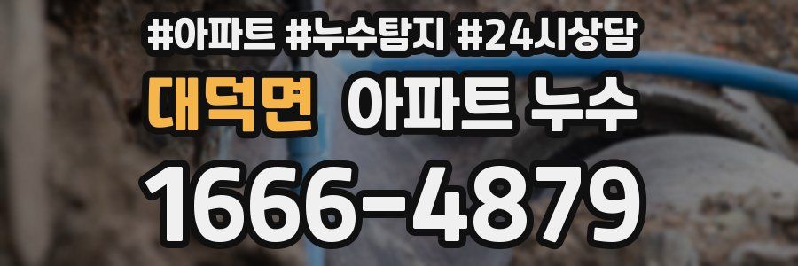 대덕면 누수탐지