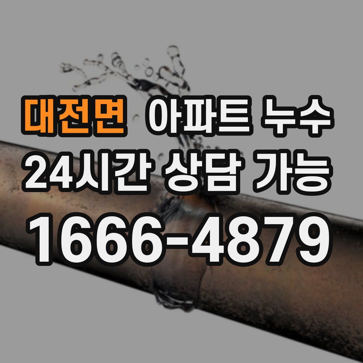 대전면 아파트 누수탐지