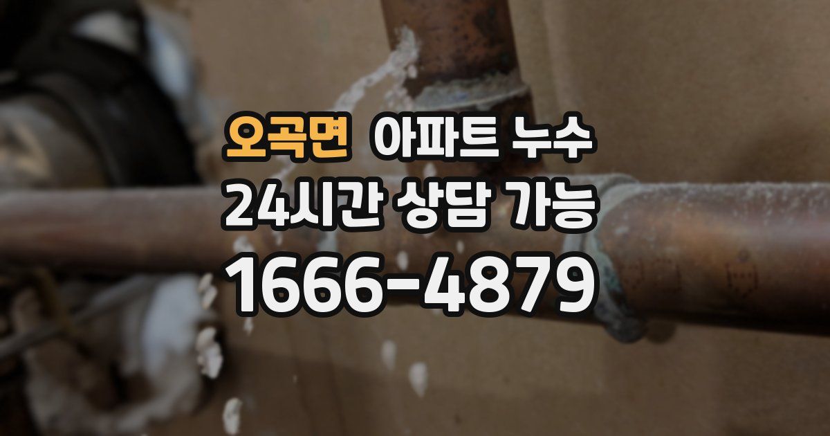 오곡면 아파트 누수