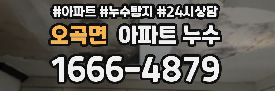 오곡면 누수탐지