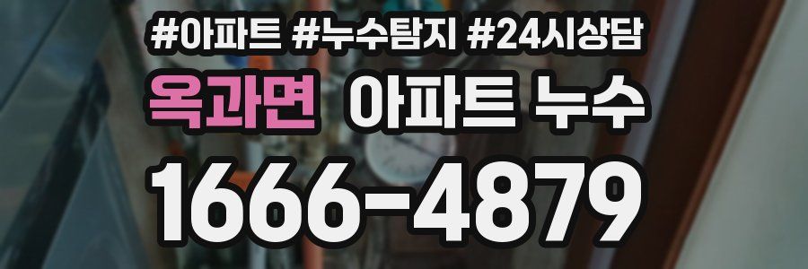 옥과면 누수탐지