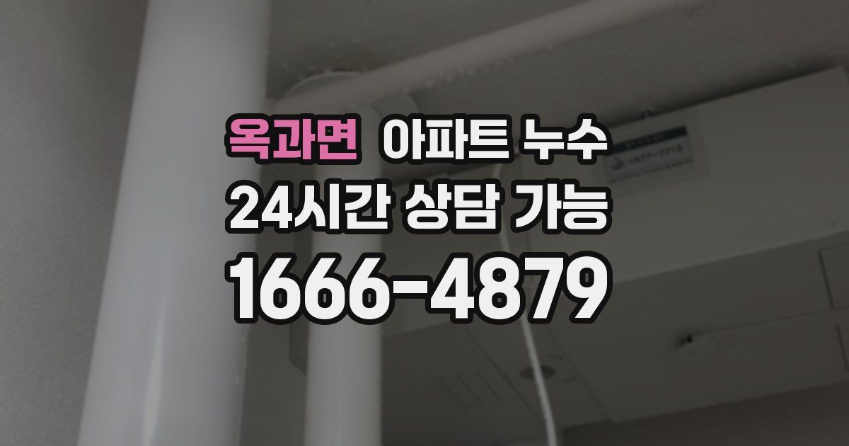 옥과면 아파트 누수