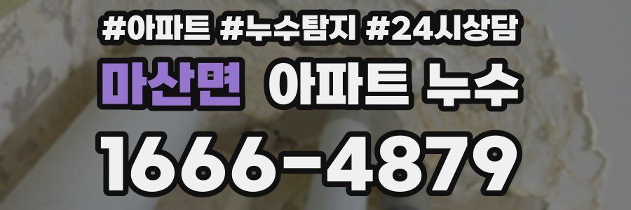 마산면 누수탐지