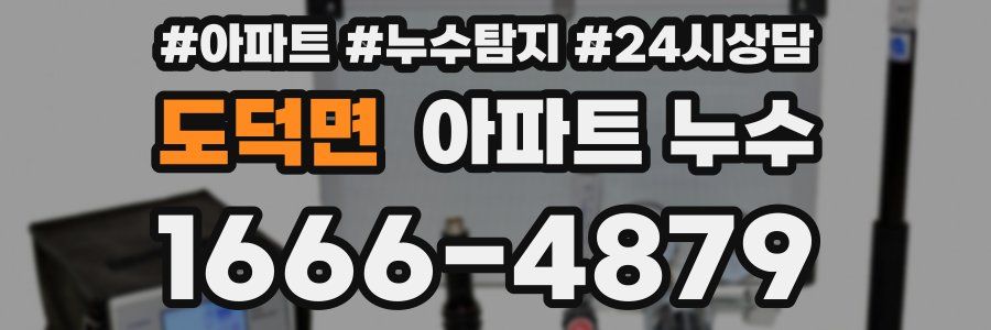 도덕면 누수탐지