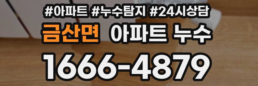 금산면 누수탐지