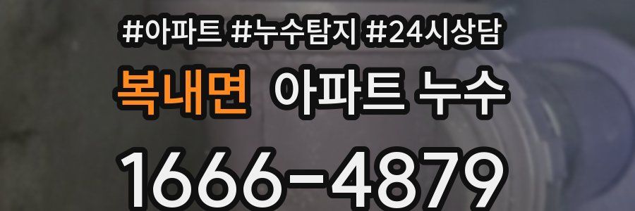 복내면 누수탐지