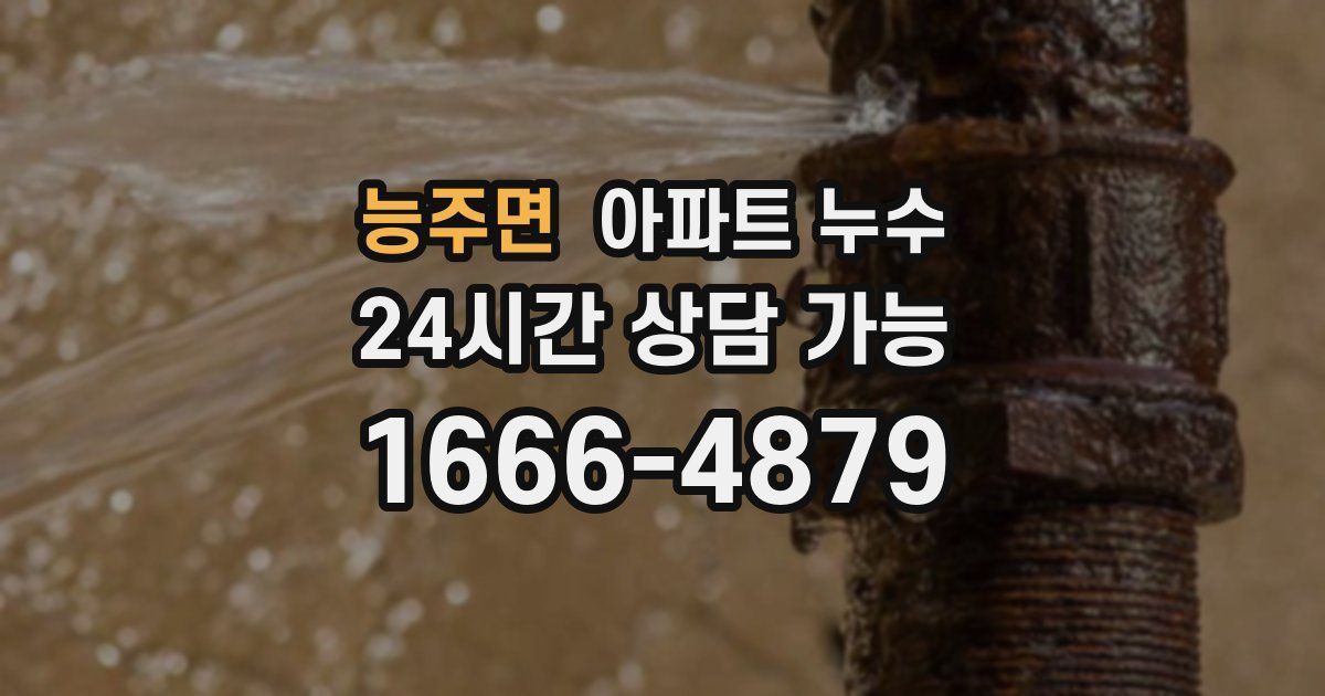 능주면 아파트 누수