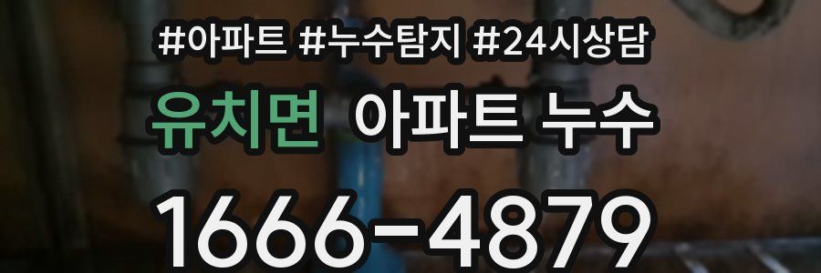 유치면 누수탐지