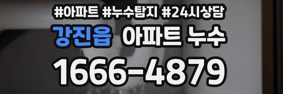 강진읍 누수탐지