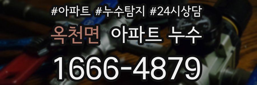 옥천면 누수탐지