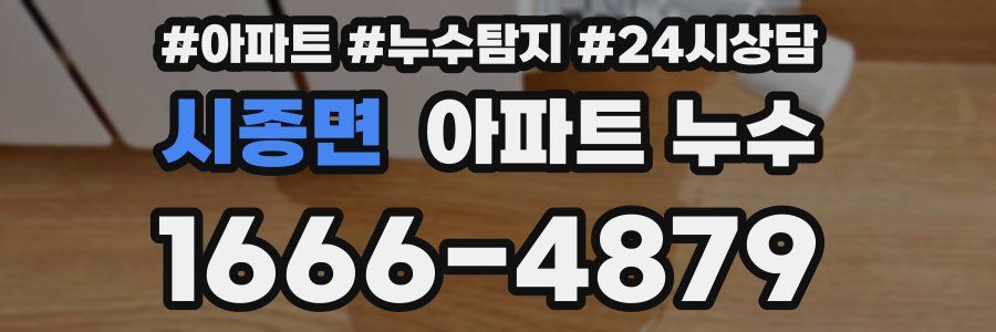 시종면 누수탐지