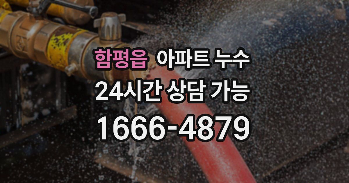 함평읍 아파트 누수