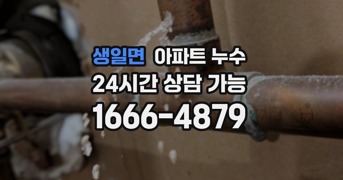 생일면 아파트 누수