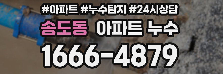 송도동 누수탐지