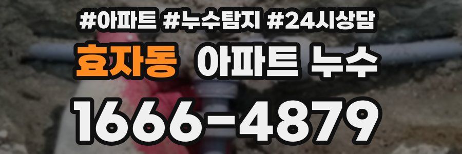 효자동 누수탐지