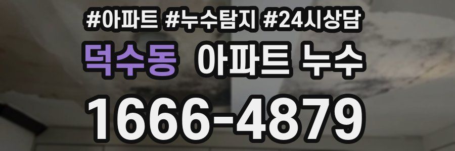 덕수동 누수탐지