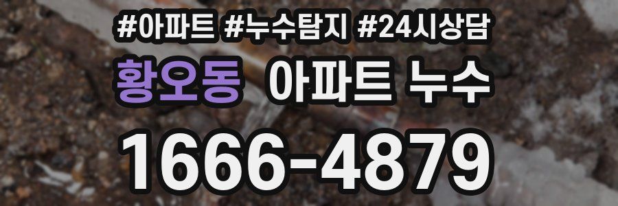 황오동 누수탐지