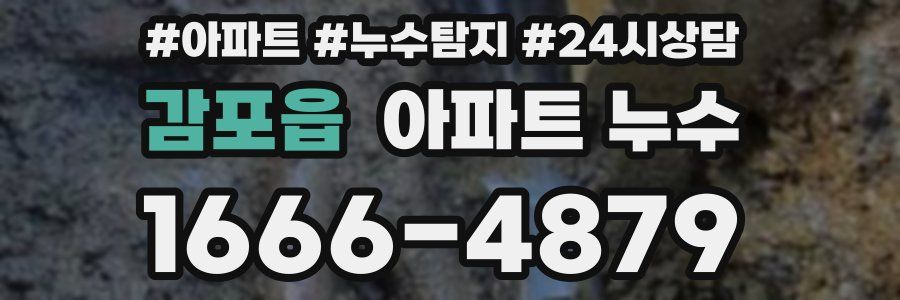 감포읍 누수탐지