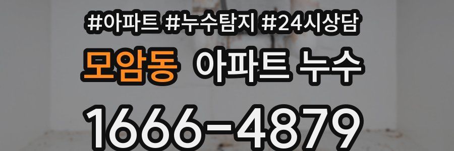 모암동 누수탐지