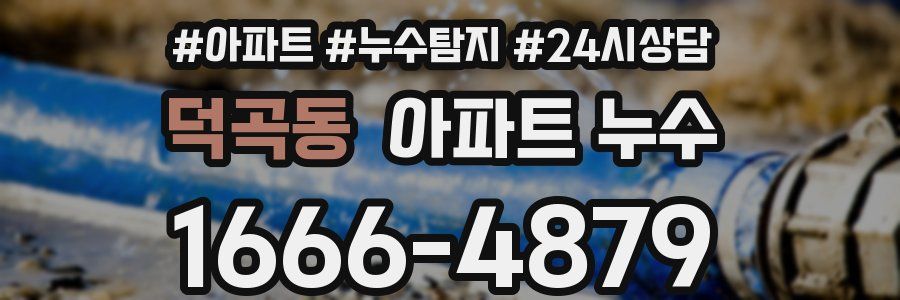 덕곡동 누수탐지