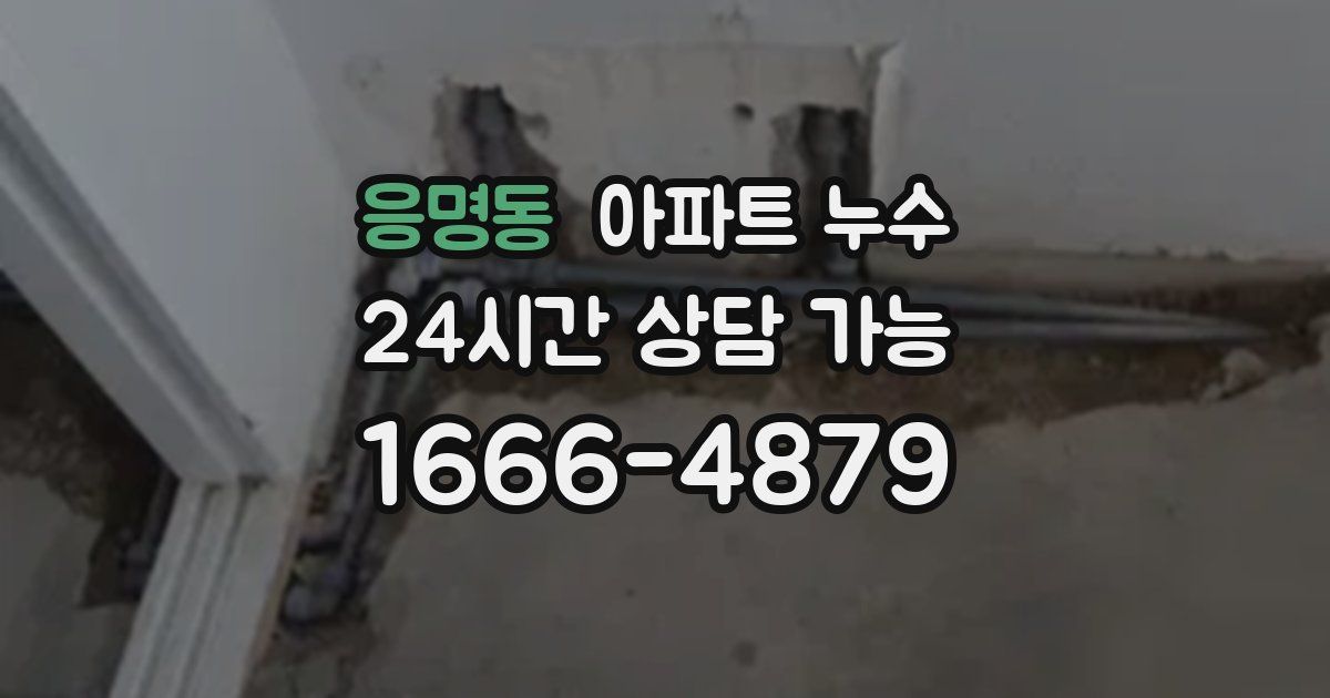 응명동 아파트 누수