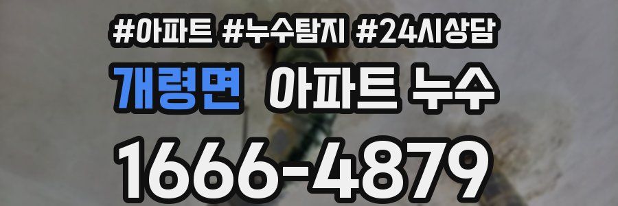 개령면 누수탐지