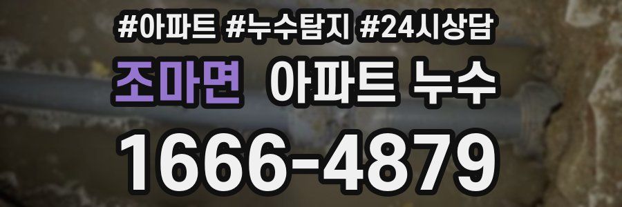 조마면 누수탐지