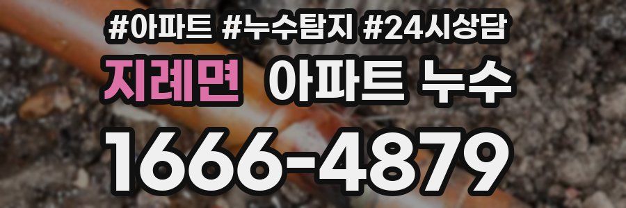 지례면 누수탐지