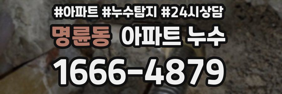 명륜동 누수탐지