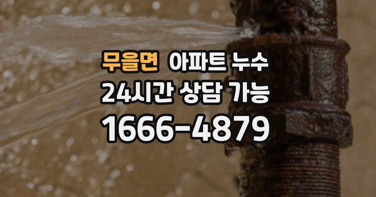 무을면 아파트 누수