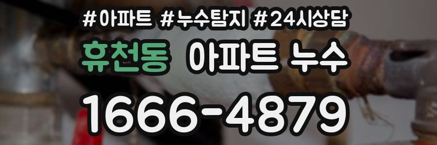 휴천동 누수탐지