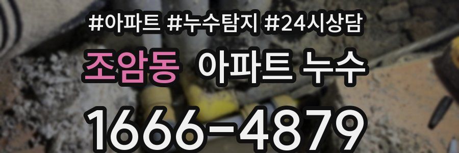 조암동 누수탐지