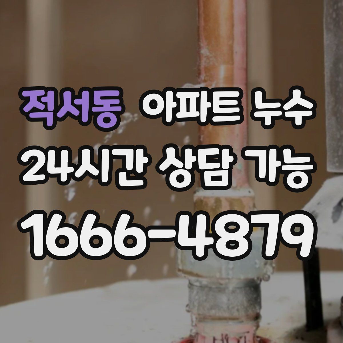 적서동 아파트 누수 욕실 타일 주변이 계속 젖을 때