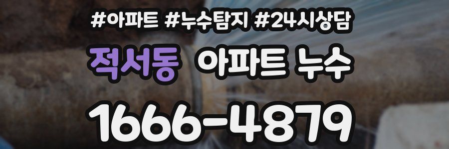 적서동 누수탐지