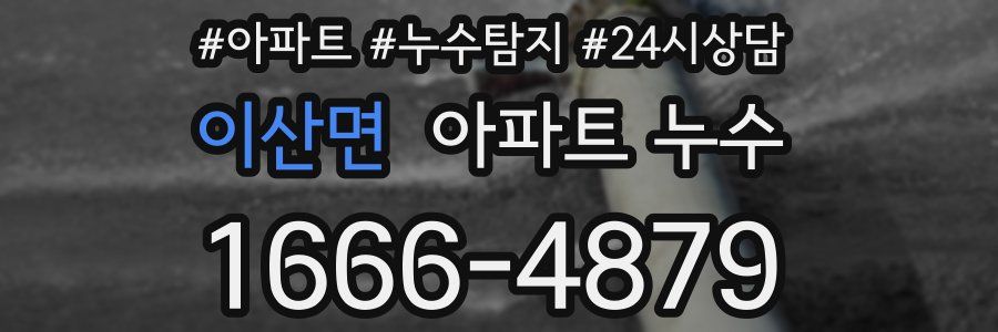 이산면 누수탐지