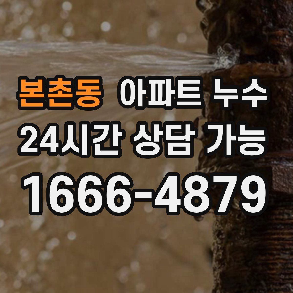 본촌동 아파트 누수 세탁실 배수 주변 냄새가 올라올 때