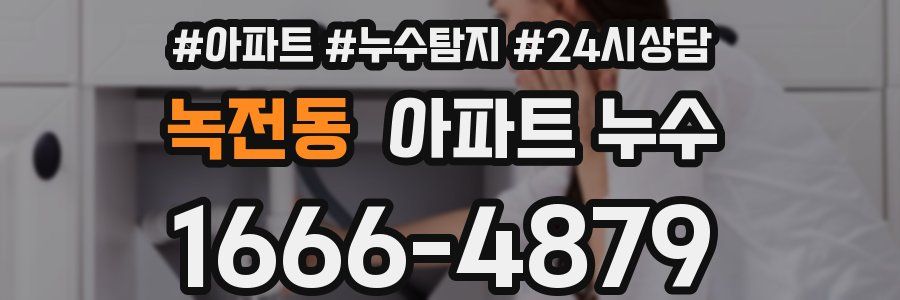 녹전동 누수탐지