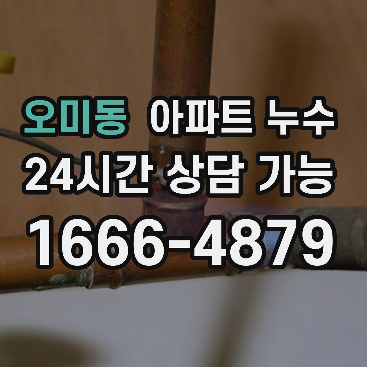 오미동 아파트 누수탐지