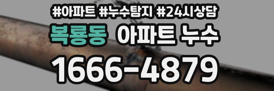 복룡동 누수탐지