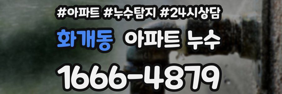 화개동 누수탐지