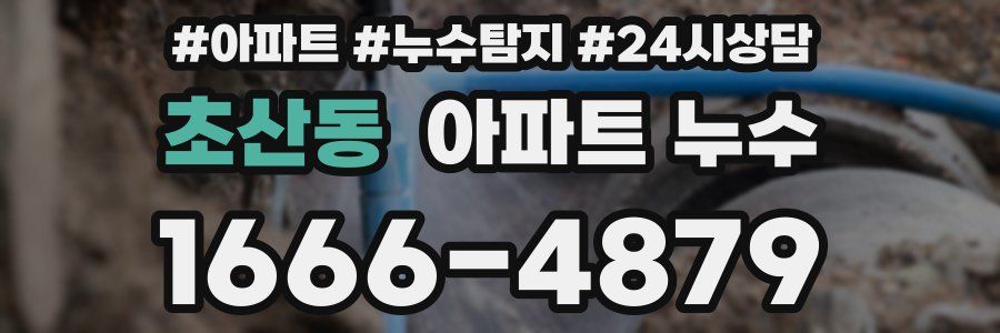 초산동 누수탐지