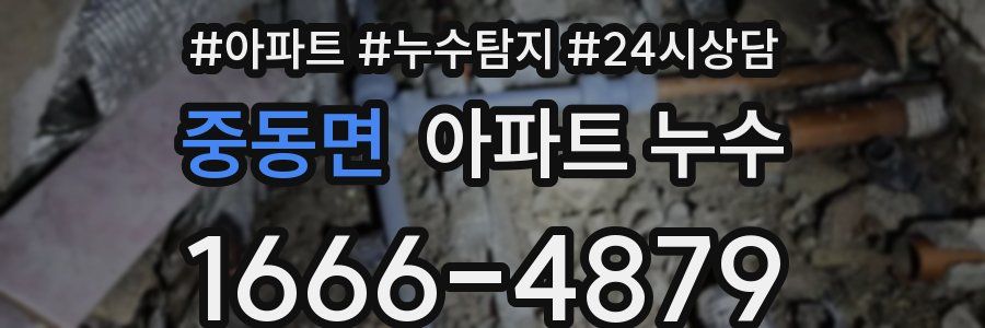 중동면 누수탐지