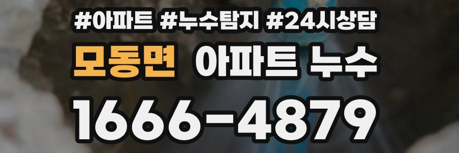 모동면 누수탐지