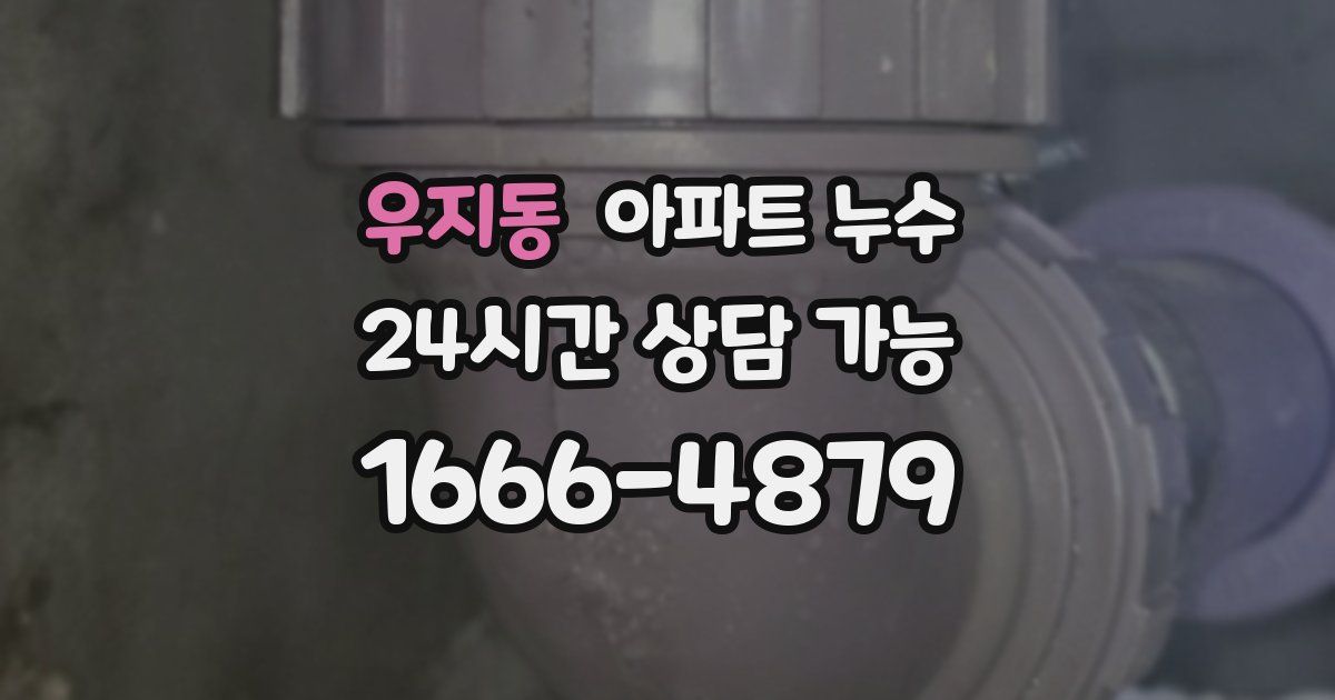 우지동 아파트 누수