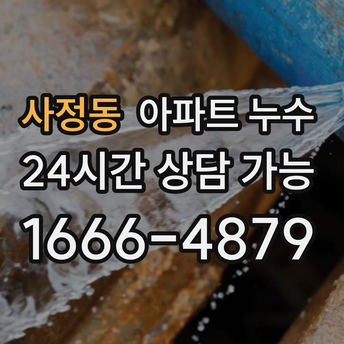 사정동 아파트 누수탐지