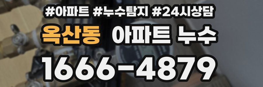 옥산동 누수탐지