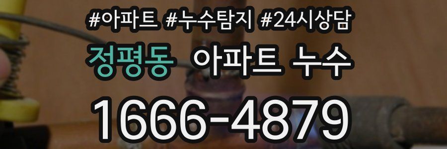 정평동 누수탐지