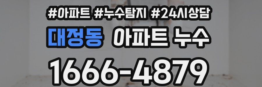 대정동 누수탐지