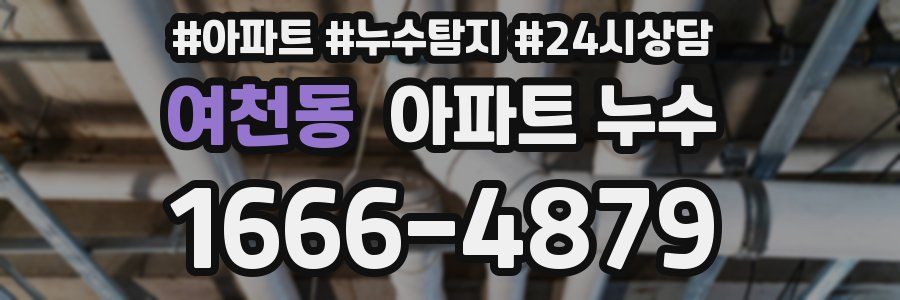 여천동 누수탐지