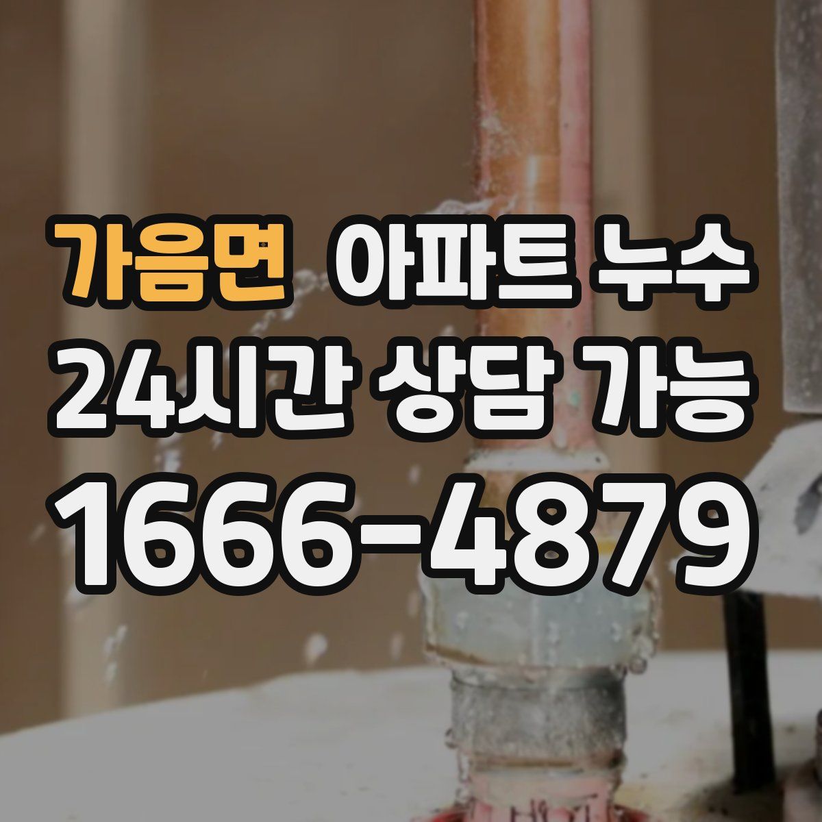 가음면 아파트 누수탐지